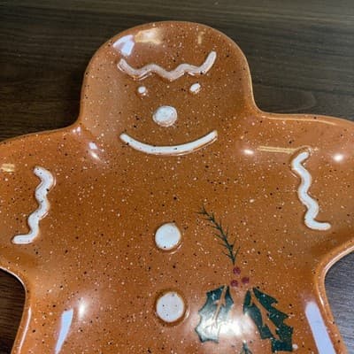 The Cook's Bazaar Gourmet Collection Gingerbread Cookie Platters Set Of 2 Trays - Thumbnail 9