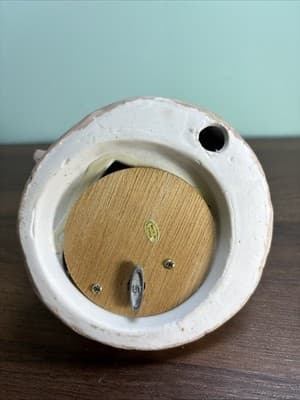 Vintage Santa Christmas Tree Rocking Ceramic Music Box Holiday Decoration - Thumbnail 8