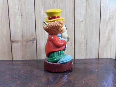Vintage 1985 Hobo Clown Big Top Bonanza Coin Bank Del Monte 7" Plastic Cute - Thumbnail 7