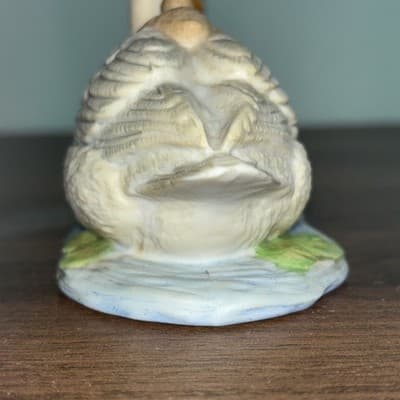 Vintage Home Interiors Homco Swan and 2 Babies Porcelain Figurine #1467 - Thumbnail 4