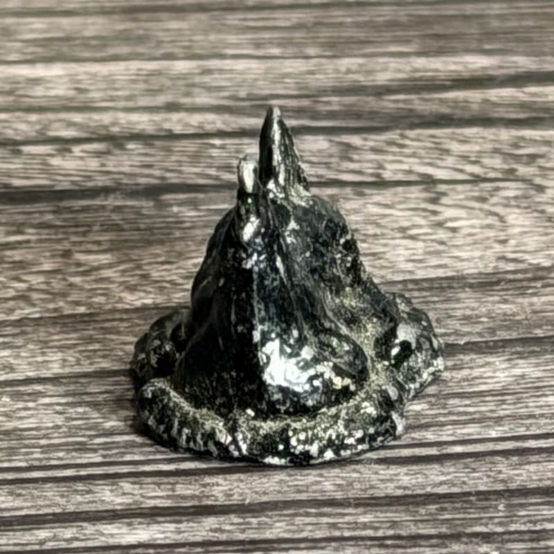Vintage Miniature Cast Metal Hen on Nest Figurine 1 Inch - Thumbnail 6