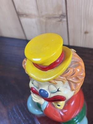 Vintage 1985 Hobo Clown Big Top Bonanza Coin Bank Del Monte 7" Plastic Cute - Thumbnail 11