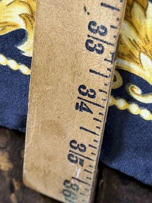 Vintage Art Of Scarf 35” X 35” Square For The Tie Rack Burgundy Green Gold - Thumbnail 15