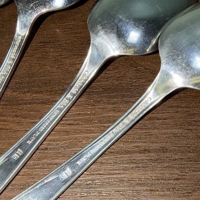8 Teaspoons 1957 EXQUISITE Rogers & Bro International Silverplate 6” Flowers - Thumbnail 8