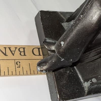 Vintage Thinking Abraham Lincoln Metal Bookends Statues American Historical Set - Thumbnail 22