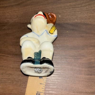 Vintage Ceramic Baseball Catcher & Batter Salt & Pepper Shakers Japan Funny Men - Thumbnail 14