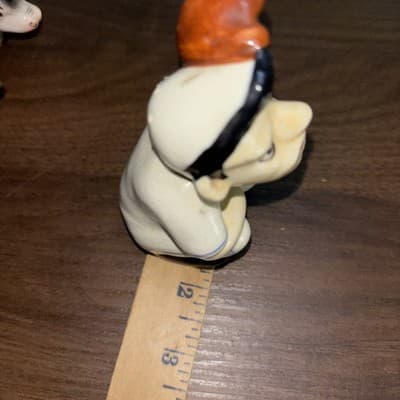 Vintage Ceramic Baseball Catcher & Batter Salt & Pepper Shakers Japan Funny Men - Thumbnail 15