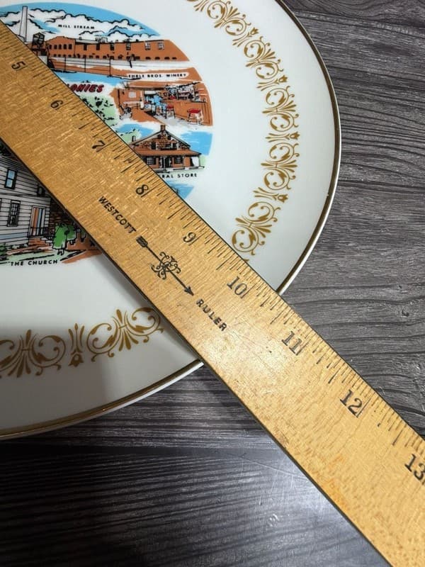 Sheffield Fine China Imperial Gold Amana Colonies Souvenir Plate 10.25” - Thumbnail 11