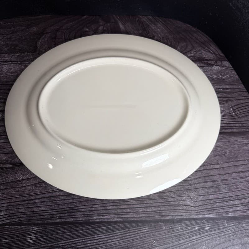 Mid Century Modern Taylorstone Cathay Atomic 13" Oval Serving Platter - Thumbnail 9