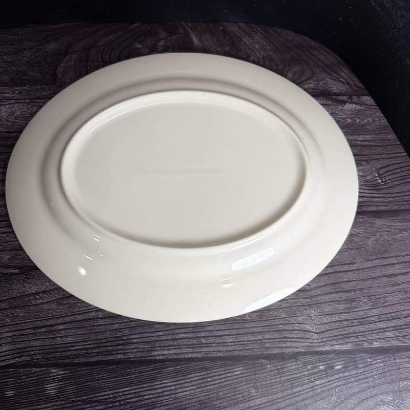 Mid Century Modern Taylorstone Cathay Atomic 13" Oval Serving Platter - Thumbnail 10