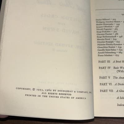 Two Volume Set Milton Cross' Encyclopedia of the Great Composers and Their Music - Thumbnail 14