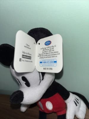 Mickey Mouse 90th Anniversary Bean Plush Pie-Eye Mickey Vintage Style Look - Thumbnail 4