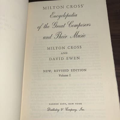 Two Volume Set Milton Cross' Encyclopedia of the Great Composers and Their Music - Thumbnail 9