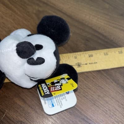 Mickey Mouse 90th Anniversary Bean Plush Pie-Eye Mickey Vintage Style Look - Thumbnail 12