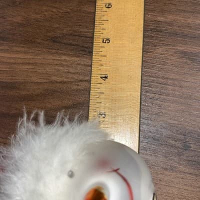 Robert Stanley 4.5" Feathery Red Hat Snowman Head Christmas Tree Ornament ☃ - Thumbnail 9