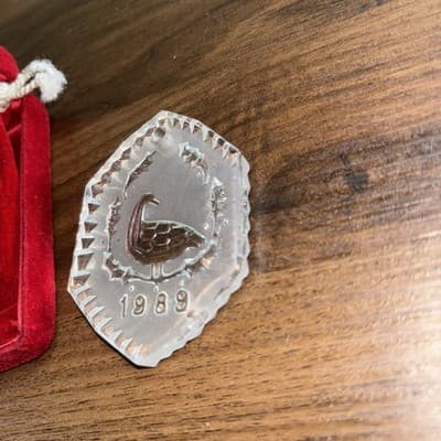 Waterford Crystal 1989 Geese a Laying: 12 Days of Christmas Ornaments Original - Thumbnail 6