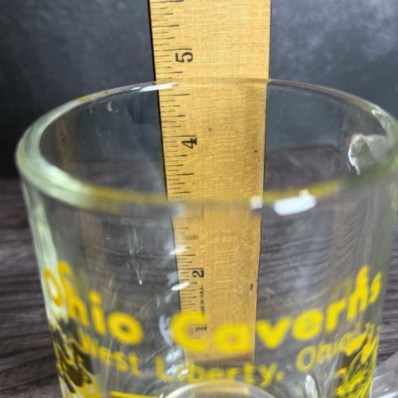 Vintage Ohio Caverns West Liberty Ohio Souvenir Glass Mug - Thumbnail 7