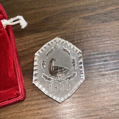 Waterford Crystal 1989 Geese a Laying: 12 Days of Christmas Ornaments Original - Thumbnail 5