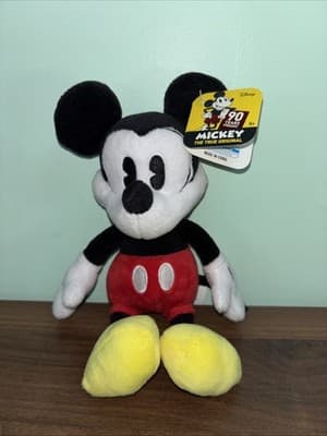 Mickey Mouse 90th Anniversary Bean Plush Pie-Eye Mickey Vintage Style Look - Thumbnail 2