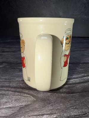 Vintage 1982 Lucy And Me Enesco Teddy Bear Christmas Choir Coffee Mug 10oz EUC - Thumbnail 6
