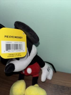 Mickey Mouse 90th Anniversary Bean Plush Pie-Eye Mickey Vintage Style Look - Thumbnail 5