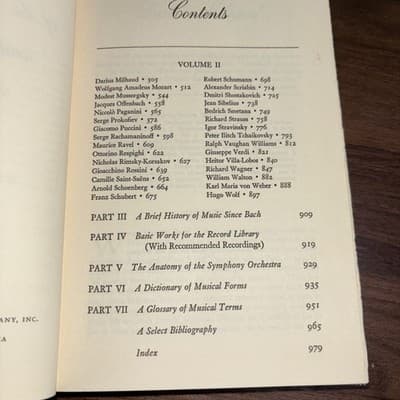 Two Volume Set Milton Cross' Encyclopedia of the Great Composers and Their Music - Thumbnail 13