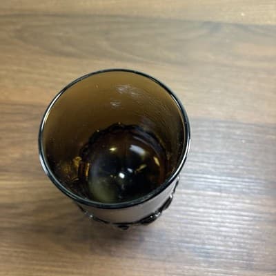 MCM 1970s Vintage Franciscan Madeira Smoke Brown Water Goblet Glasses 5 1/2” - Thumbnail 6