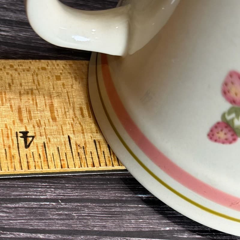 Newcor Stoneware Strawberry Mugs Set of 4 - Thumbnail 10