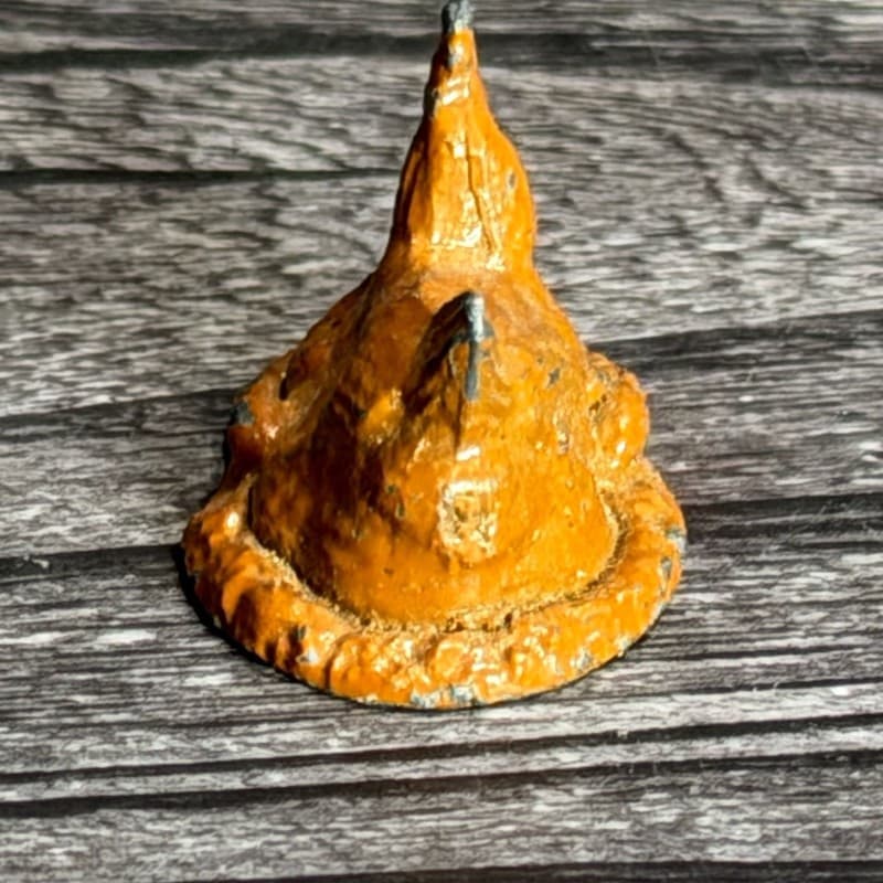Vintage Barclay Lead Hen on Nest Figurine, 1 Inch - Thumbnail 6