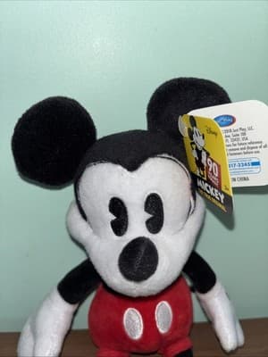 Mickey Mouse 90th Anniversary Bean Plush Pie-Eye Mickey Vintage Style Look - Thumbnail 6