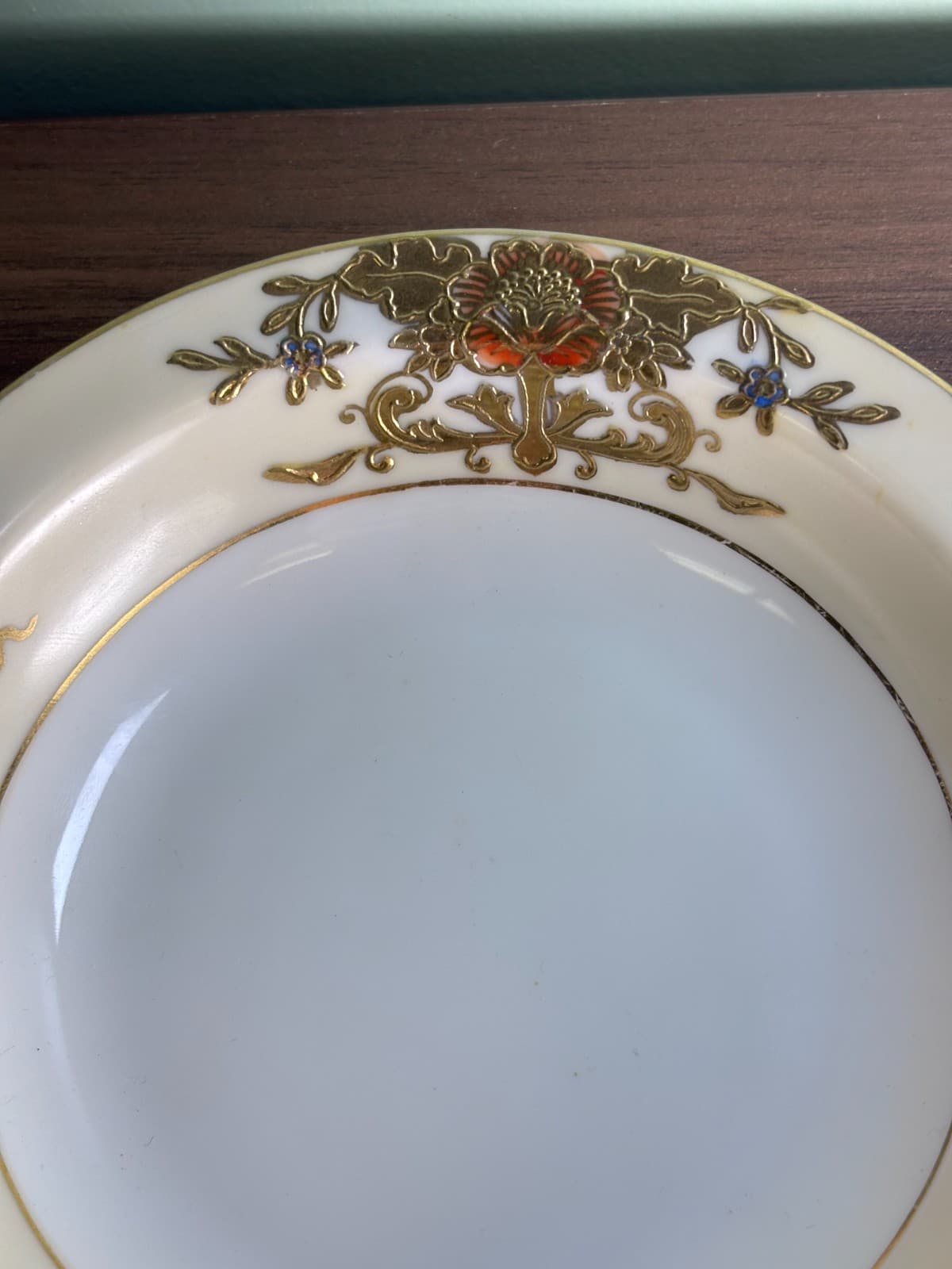 Antique Noritake Porcelain China Lemon Dish Gold Paint Pattern-42200 Circa-1918 - Thumbnail 4