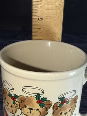 Vintage 1982 Lucy And Me Enesco Teddy Bear Christmas Choir Coffee Mug 10oz EUC - Thumbnail 9