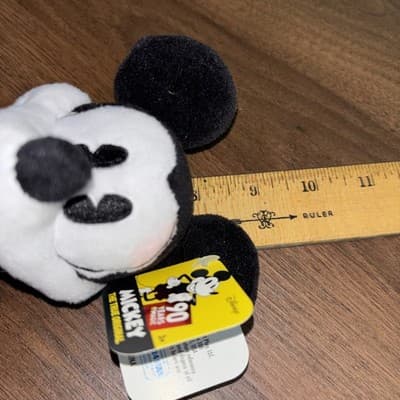 Mickey Mouse 90th Anniversary Bean Plush Pie-Eye Mickey Vintage Style Look - Thumbnail 13
