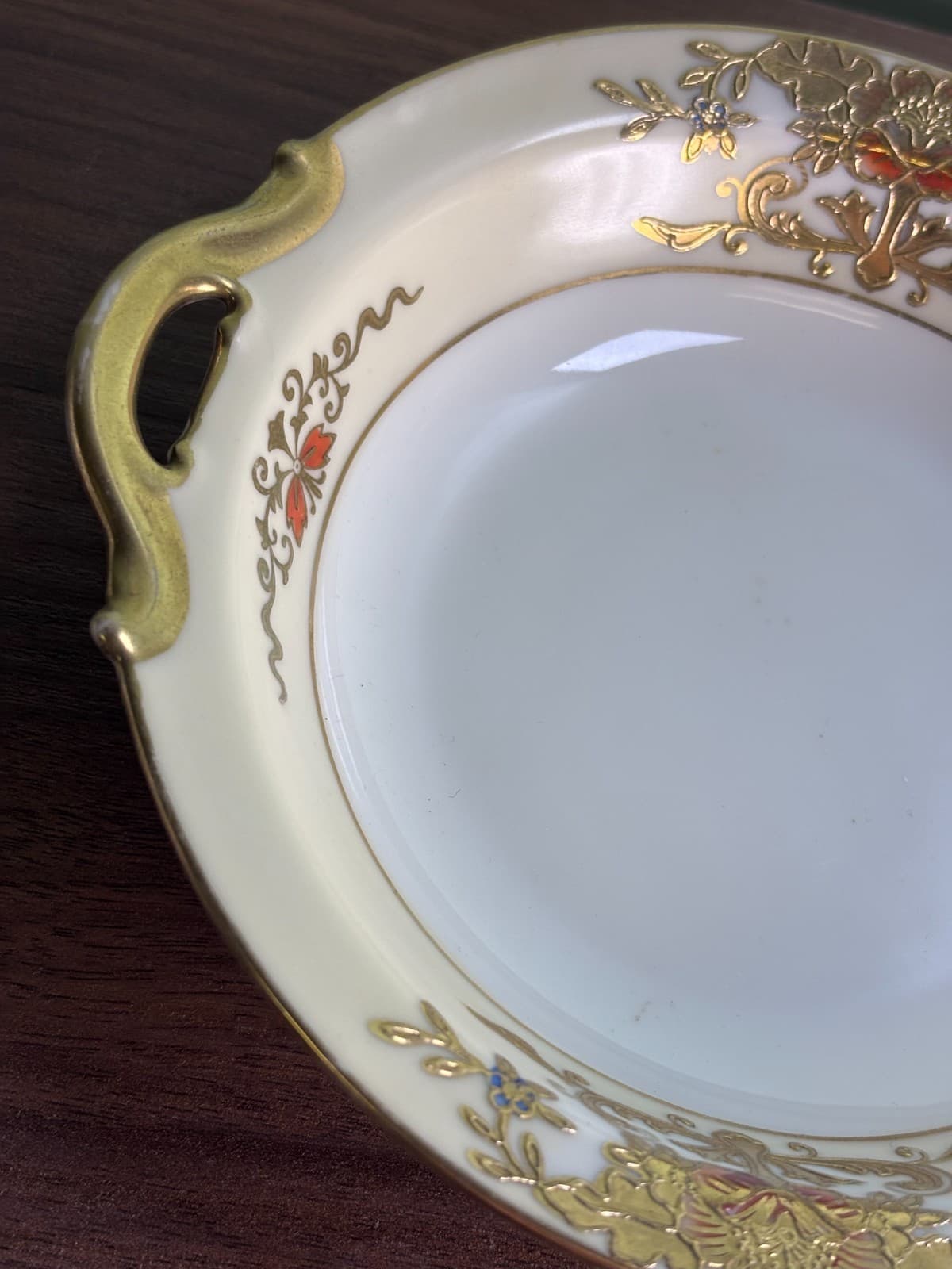 Antique Noritake Porcelain China Lemon Dish Gold Paint Pattern-42200 Circa-1918 - Thumbnail 7