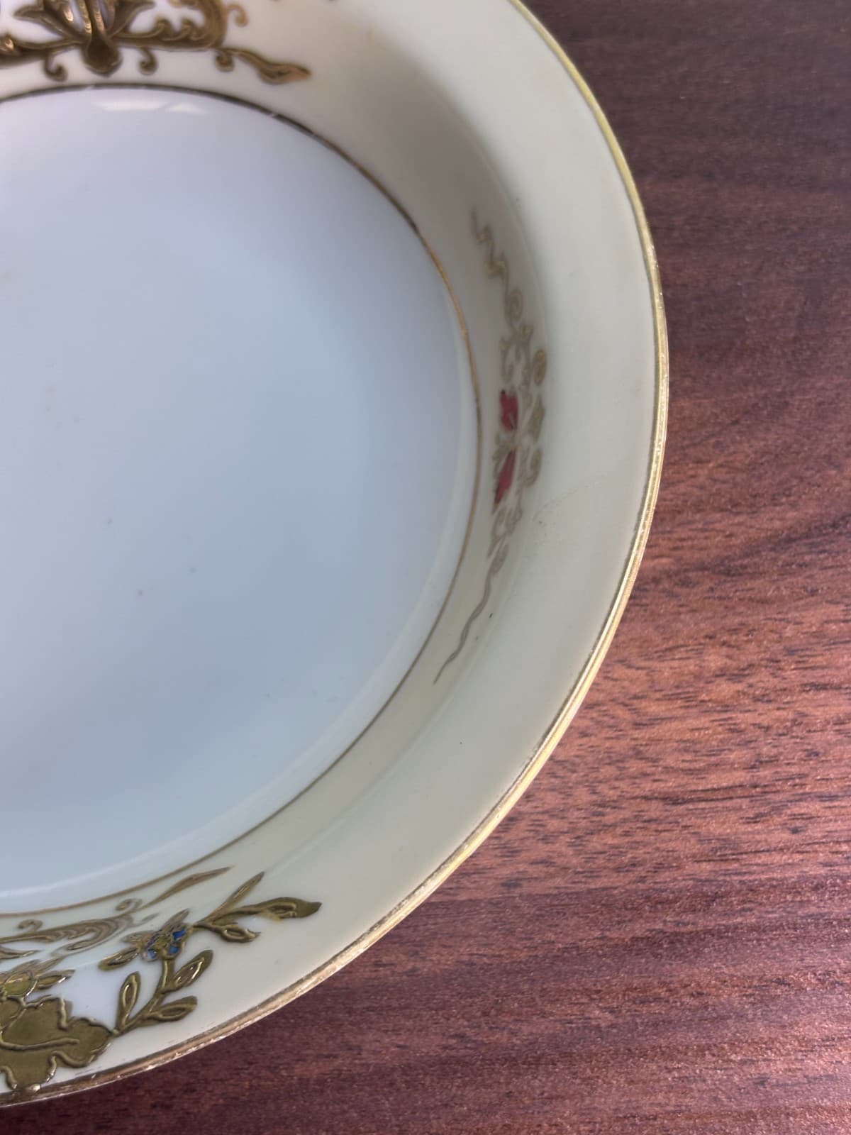Antique Noritake Porcelain China Lemon Dish Gold Paint Pattern-42200 Circa-1918 - Thumbnail 5