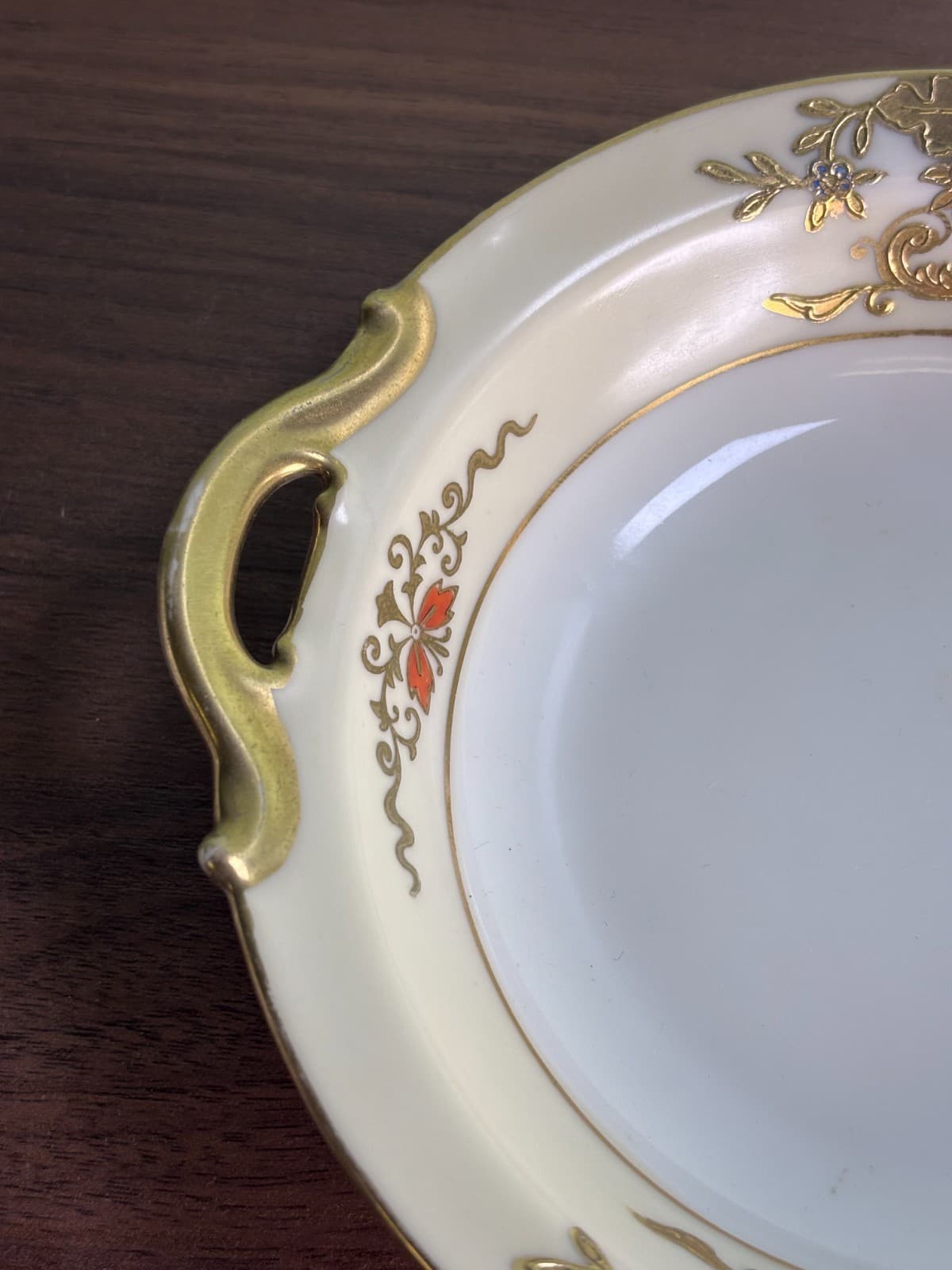 Antique Noritake Porcelain China Lemon Dish Gold Paint Pattern-42200 Circa-1918 - Thumbnail 3