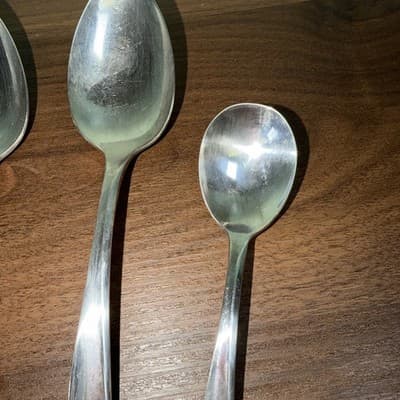 5 Serving Pieces Rogers International EXQUISITE Silverplate 1957 Spoons Pie - Thumbnail 4