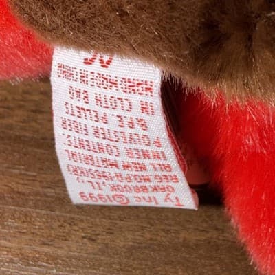 TY Beanie Buddy SOFT GOBBLES THE TURKEY 9" STUFFED ANIMAL Toy 1999 - Thumbnail 9
