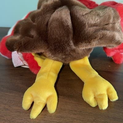 TY Beanie Buddy SOFT GOBBLES THE TURKEY 9" STUFFED ANIMAL Toy 1999 - Thumbnail 8