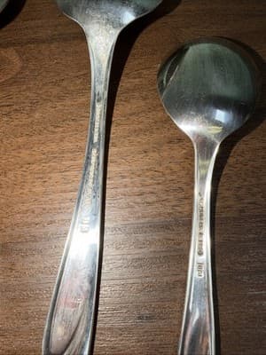 5 Serving Pieces Rogers International EXQUISITE Silverplate 1957 Spoons Pie - Thumbnail 9
