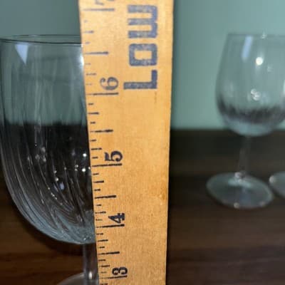Set of 6 Royal Leerdam Holland Swirl Radiance Wine Glasses Vintage 8.5 oz - Thumbnail 14