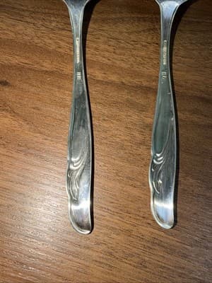 5 Serving Pieces Rogers International EXQUISITE Silverplate 1957 Spoons Pie - Thumbnail 8