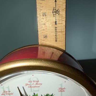 Howard Miller Carols of Christmas II Table Clock Musical Sounds Of The Season - Thumbnail 14