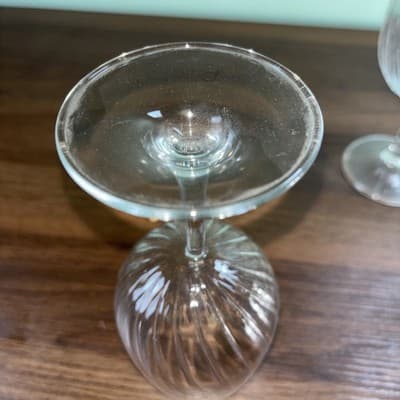Set of 6 Royal Leerdam Holland Swirl Radiance Wine Glasses Vintage 8.5 oz - Thumbnail 10