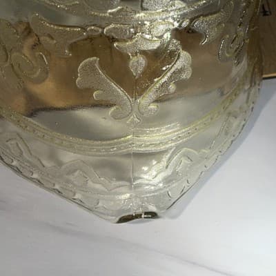 Vtg Patrician Spoke Depression Federal Glass CREAMER Plates Amber Yellow 1930s - Thumbnail 13