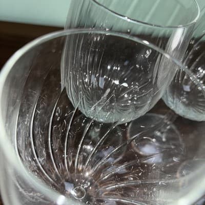 Set of 6 Royal Leerdam Holland Swirl Radiance Wine Glasses Vintage 8.5 oz - Thumbnail 9