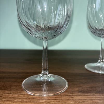 Set of 6 Royal Leerdam Holland Swirl Radiance Wine Glasses Vintage 8.5 oz - Thumbnail 5