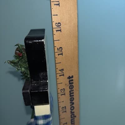 CHRISTMAS Countdown Advent Calendar Snowman Fabric Wood Decor 16"x 8" 1/4 Family - Thumbnail 8