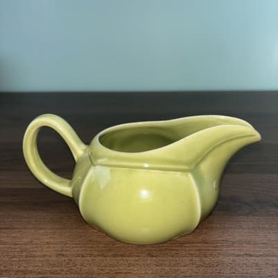 Paden City Minion Creamer Chartreuse Green Cream Sauce Pitcher Lime Gravy VTG