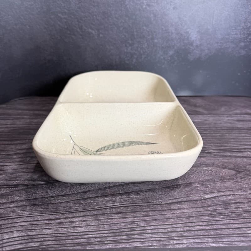 Vintage Franciscan Trio Pattern Mid-Century Modern Divided Vegetable Serving Dis - Thumbnail 7